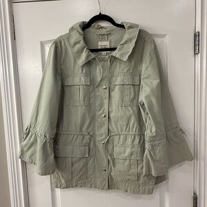 Banana Republic Light Green Utility Jacket